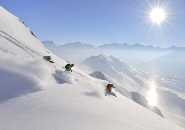 Free powder snow runs