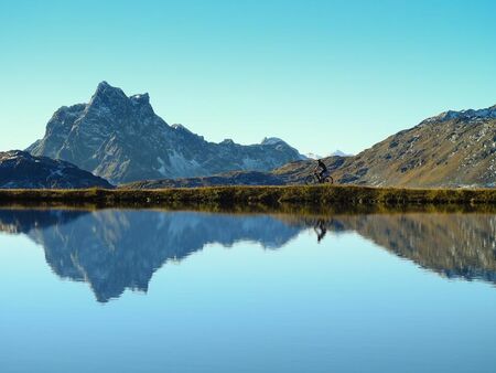 Reflecting mountain lake